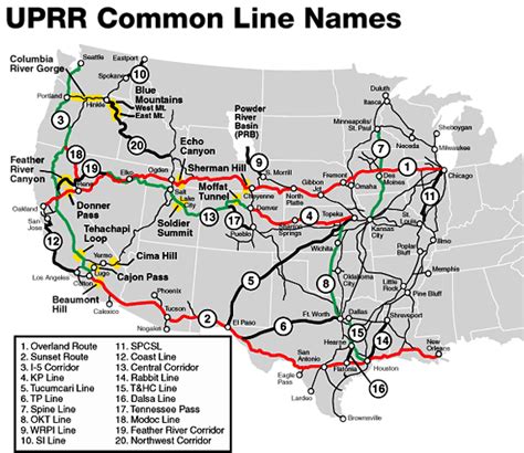 union pacific railroad map 1960s